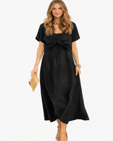 Vestido Casual Vezzina - Linho Premium (Estilo Europeu)