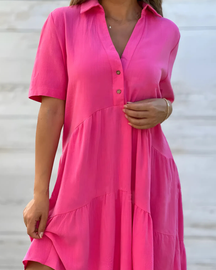 Vestido Casual Amanda | Estilo Vintage - (Leve e Soltinho)