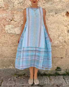 Vestido Mid Boho - Linho Premium (Estilo Europeu)