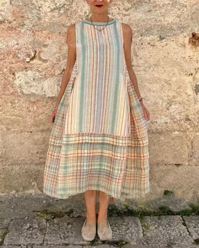 Vestido Mid Boho - Linho Premium (Estilo Europeu)