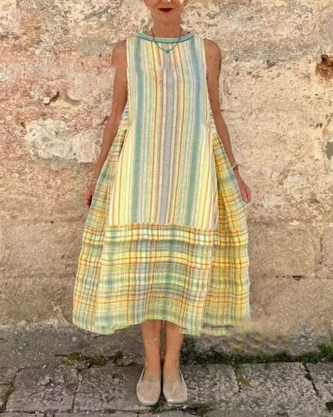 Vestido Mid Boho - Linho Premium (Estilo Europeu)