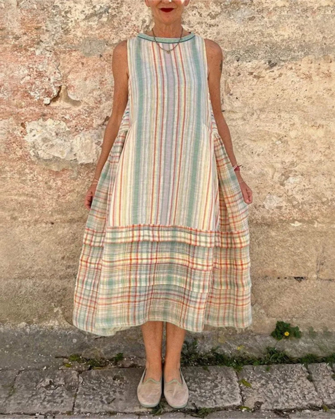 Vestido Mid Boho - Linho Premium (Estilo Europeu)