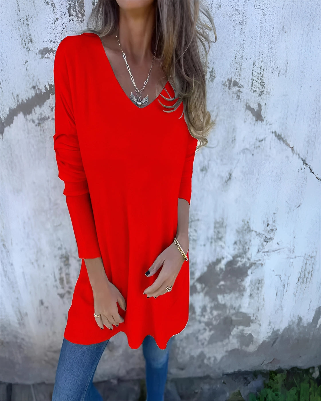 Camisa Eva | Decote em V - Delicada e Fresquinha (Algodão Premium)