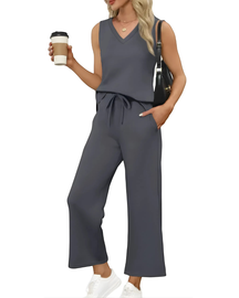 Conjunto Casual Celeste - Algodão Premium (Estilo Americano)