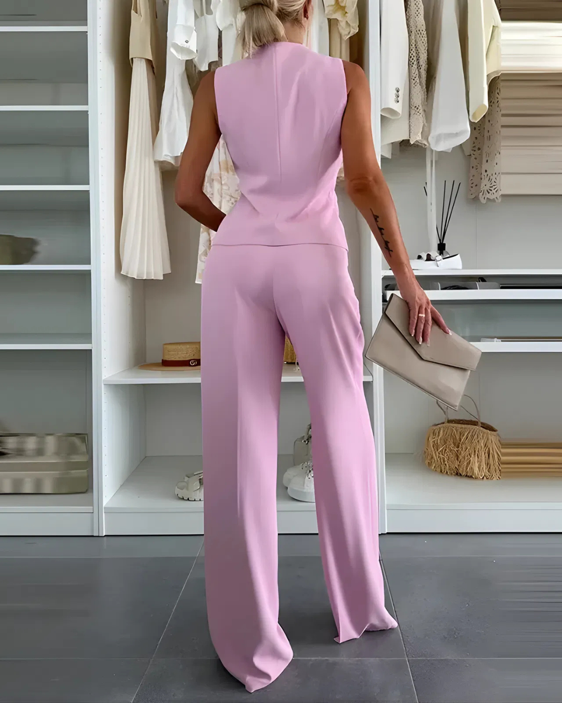 Conjunto Casual Amanda - Sem Manga (Alfaiataria)