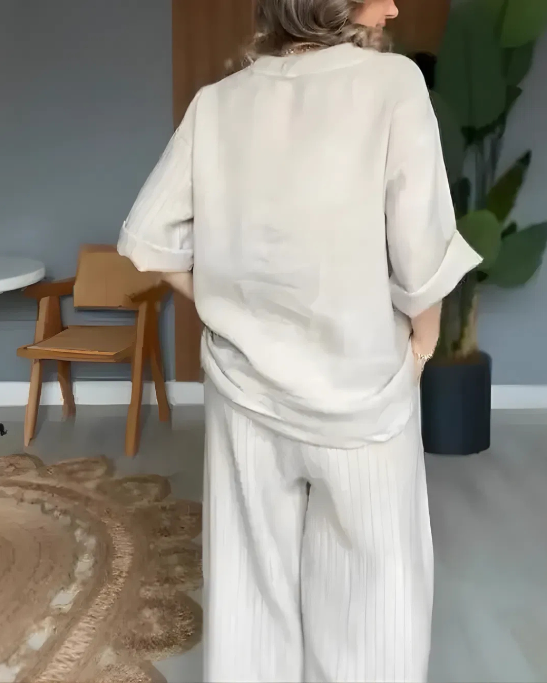 Conjunto Casual Liana | 2 Peças - Linho Premium (Estilo Vintage)