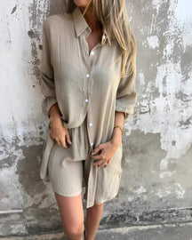 Conjunto Olivia | 2 Peças - Linho Premium (Leve e Soltinho)